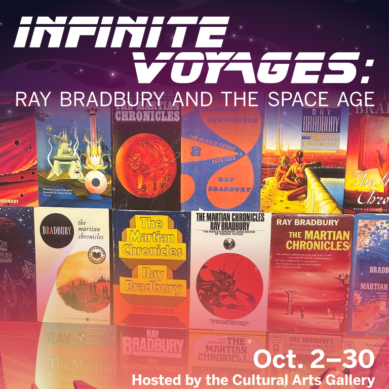 Poster from the exhibit Ray Bradbury’s Window Into Joseph Mugnaini.
